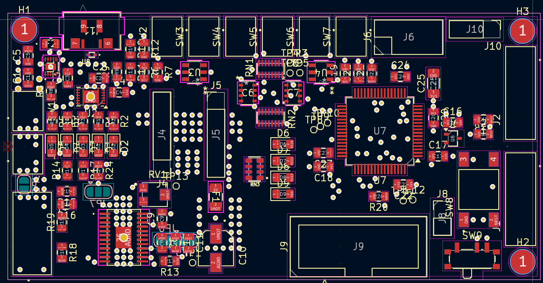PCB Layout View 1